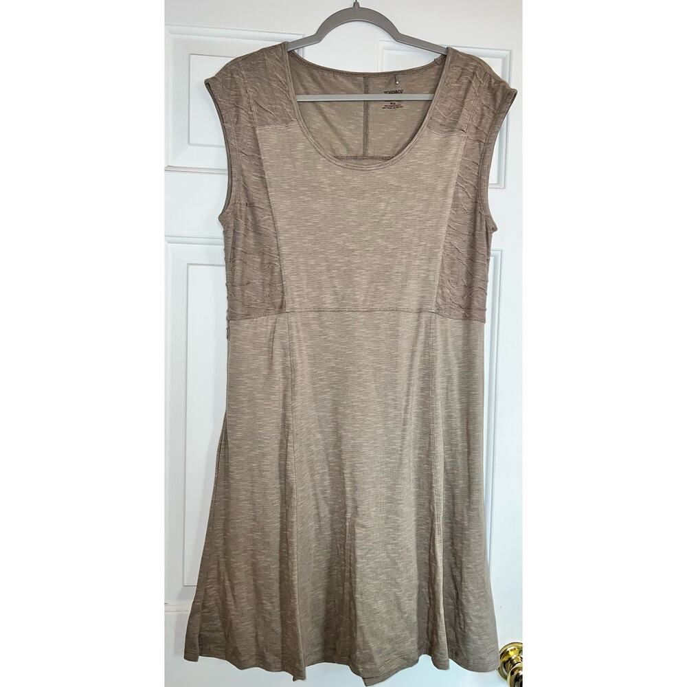 Toad & Co. Sama Sama Pocket Organic Cotton Blend Beige - size L - OE